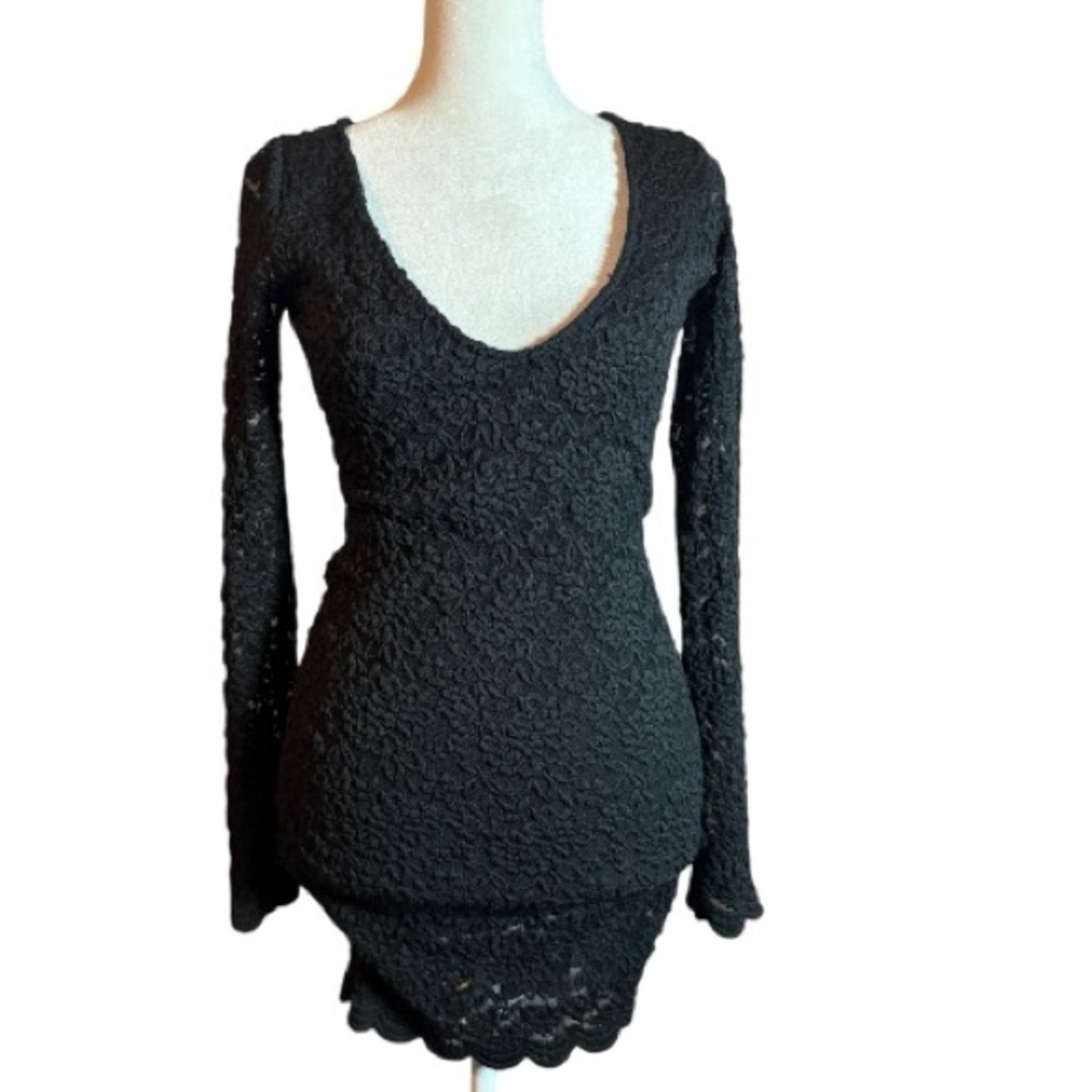 Active Seller! Black Lace Bodycon Dress Going out cocktail Party